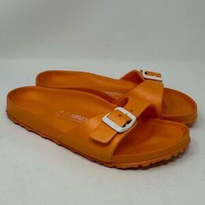 Birkenstock Madrid Eva Sandal Orange Size 37 6-6.5 Slide Pool Rubber Waterproof